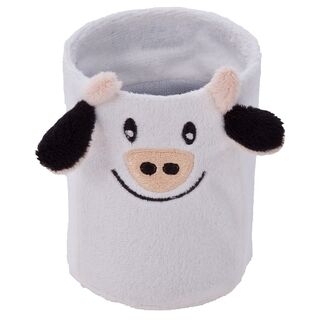 Plush cow mug/pencil holder