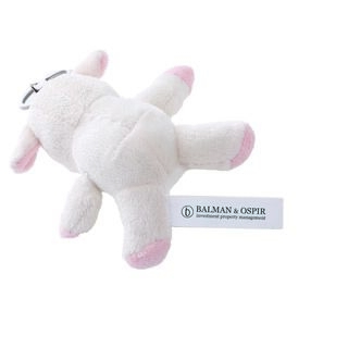 Sheep with white T-shirt suitable for printing, keyring (T-shirt packed separately)